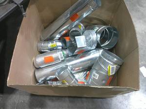 Large Box of Tinning Supplies-Adapters Couples Elbows