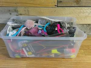 16 x 10.5 x 6 Bin of Kids Boutique Items