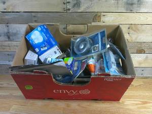 Mixed Apple Box of Hardware and Supplies