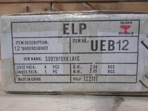 UEB12 1-8W SLIM UNDER COUNTER FLUORESCENT LIGHT (UCL) FIXTURE 12-14 WITH SWITCH (4-Pack)