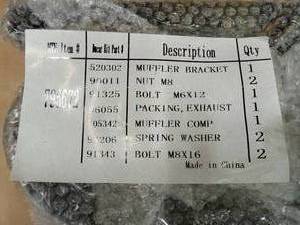 Complete Exhaust Muffler Spring Washer with Brackets - NTE# 795672