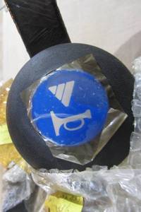 15.5 Steering Wheel with Horn Button in Middle - Leather Wrapped