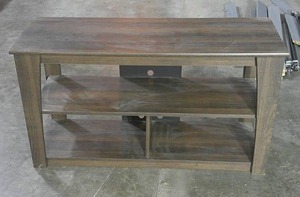 W129-10 Ashley Furniture Frantin - Brown Tv Stand-Some Scratches