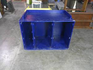 Blue Sun and Stars Kids Craft Cubby-42-14W x 33-12H x 24-12D
