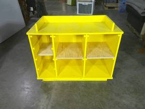 A B C 1 2 3 Yellow Kids Craft Cubby-39-12W x 28-12H x 18D