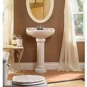 Glacier Bay Westminster 21 in. Pedestal Sink Basin in White