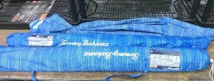 Set of 3 Tommy Bahama 8 feet UPF 50 Beach Umbrella- Blue-All Missing Bottom Poles