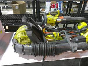 Lot of 8 Ryobi Gas and Battery Blowers Trimmers Edgers-PartsNon Working