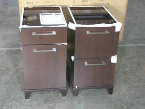 Bush Enterprise Collection 72W x 72D L-Desk, Mocha Cherry -Cabinets Only