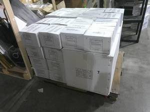 Pallet of 64 Brush Nickle 2 Light 8 Inch Dome Lights
