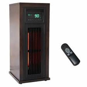 lot 2 image: Members Mark 23 3-Element Infrared Wood Tower Heater with UV LED Light