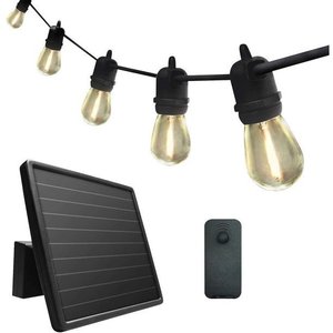 lot 59 image: Sunforce 35 Solar LED String Lights with Remote Control