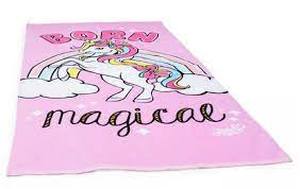 lot 77 image: JoJo Siwa Born Magical Beach Towel measures 28 x 58 inches