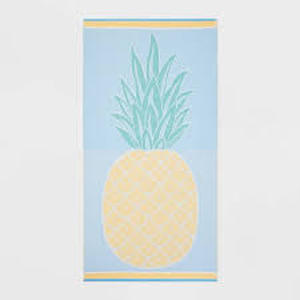 lot 94 image: Pineapple Icon Sand Resist Towel Vibrant Yellow - Sun Squad