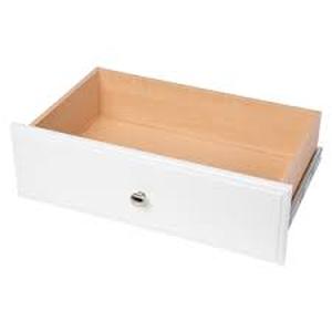 lot 100 image: Easy Track 24-in x 8-in x 14-in White Drawer Unit