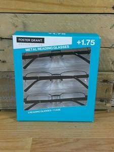 lot 87 image: Design Optics by Foster Grant Reading Glasses, 3-pack  1.75 Power