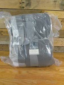 lot 95 image: Members Mark Plush Sherpa Blanket-Greys Plaid