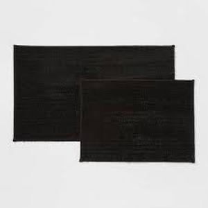 lot 152 image: 2pk Quick Dry Bath Rug Set - Threshold-Black