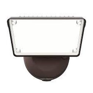 lot 181 image: HALO TGS 120-Watt 90° Bronze Outdoor Integrated LED Flood Light & Closet Utility Light Lampholder Switch Controlled LED Flush Mount