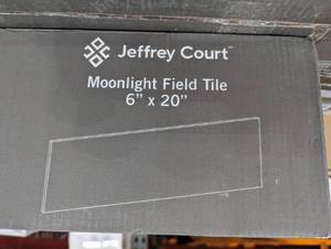 lot 352 image: Jeffrey Court Moonlight Gray 6 in. x 20 in. Glossy Ceramic Wall Tile (274 sq. ft.)