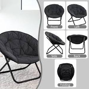 lot 302 image: Urban Lounger Oversized Saucer Chair - Black