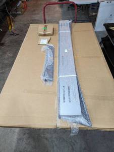 lot 299 image: Mastervision Reversible Dry-Erase Revolving Easel - 70 WX 48  H - Portable - Assembly Required (retail-$923) (res $250)