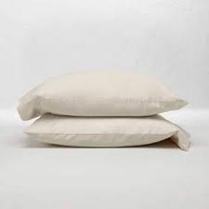 lot 237 image: 400 Thread Count Solid Performance Pillowcase Set - Threshold-Sour Cream