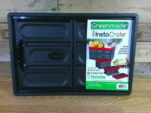 lot 247 image: Greenmade InstaCrate Collapsible Storage Bin, 12 Gallon, Black