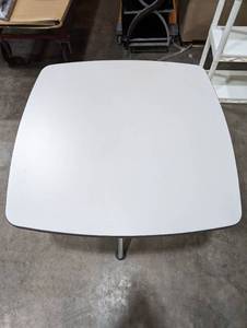 lot 298 image: Iceberg CafeWorks Cafe Table, Square, 30H x 36W, Gray