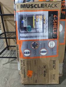 lot 297 image: 4- tier Adjustable Heavy-Duty Steel Garage Storage Unit in Gray (36 in. W x 60 in. H x 18 in. D)