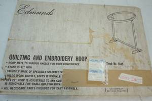 lot 283 image: Quilting & Embroidery Hoop