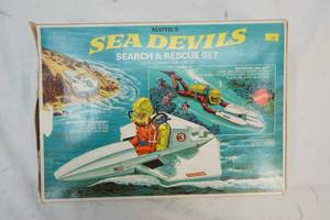 lot 137 image: Mattels Sea Devils with Commander Carter