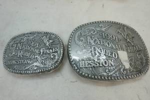 lot 310 image: 1991 Hesston Nationals Final Rodeo Buckle