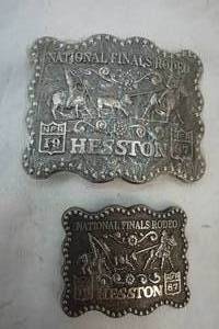lot 311 image: 1987 Hesston Nationals Final Rodeo Buckle