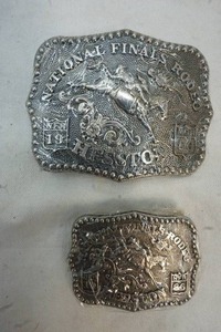lot 316 image: 1986 Hesston Nationals Final Rodeo Buckle