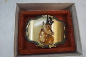 lot 330 image: 1977 Elk Belt Buckle