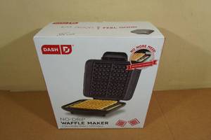 lot 33 image: Dash No-Drip Waffle Maker
