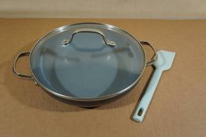 lot 132 image: Green Pan with Spatula
