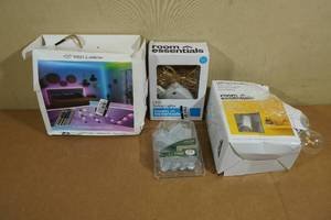 lot 197 image: Assorted Bedroom String Lights and Clips
