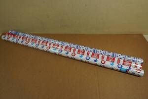 lot 213 image: 3 Rolls Novelty Wrapping Paper -Bud Light, Budweiser, Natural Light