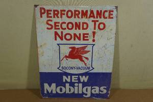 lot 227 image: Mobil Gas Metal Sign