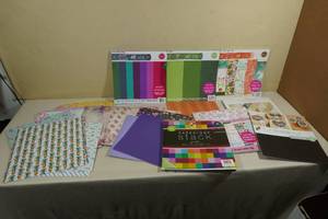 lot 260 image: Assorted Cardstock for Scrap Booking
