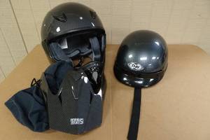 lot 311 image: 2 Motorcycle Helmets - Large & XL