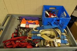 lot 325 image: Assorted Ratchet Straps and Rope