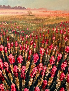 lot 24 image: Pretty Pink Original Oil on Canvas Painting