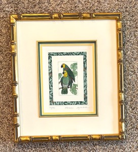 lot 117 image: Colorful Limited Edition Parrot Motif Prints