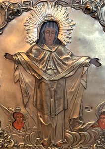 lot 6 image: Beautiful Vintage Russian Silver Icon