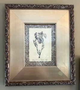 lot 103 image: Five Fine Frame Floral Prints