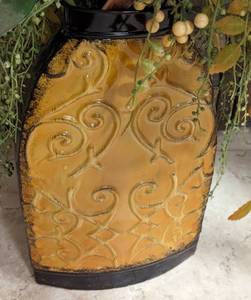 lot 98 image: Pair of Decorative Vases and Faux Flowers