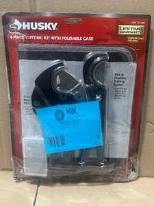 Husky 4-Piece PVC Cutting Kit with Foldable Pouch and Replacement Blades   Customer Returns See Pictures